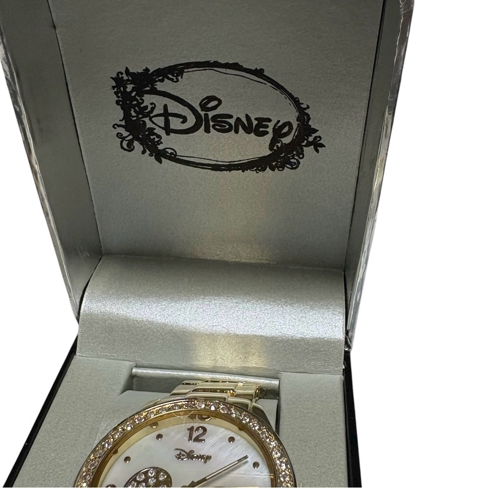 Disney Mickey Mouse Gold Crystal Watch | New in Box - Picture 7 of 10